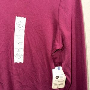 Elegant Long Sleeve Tee in Deep Purple